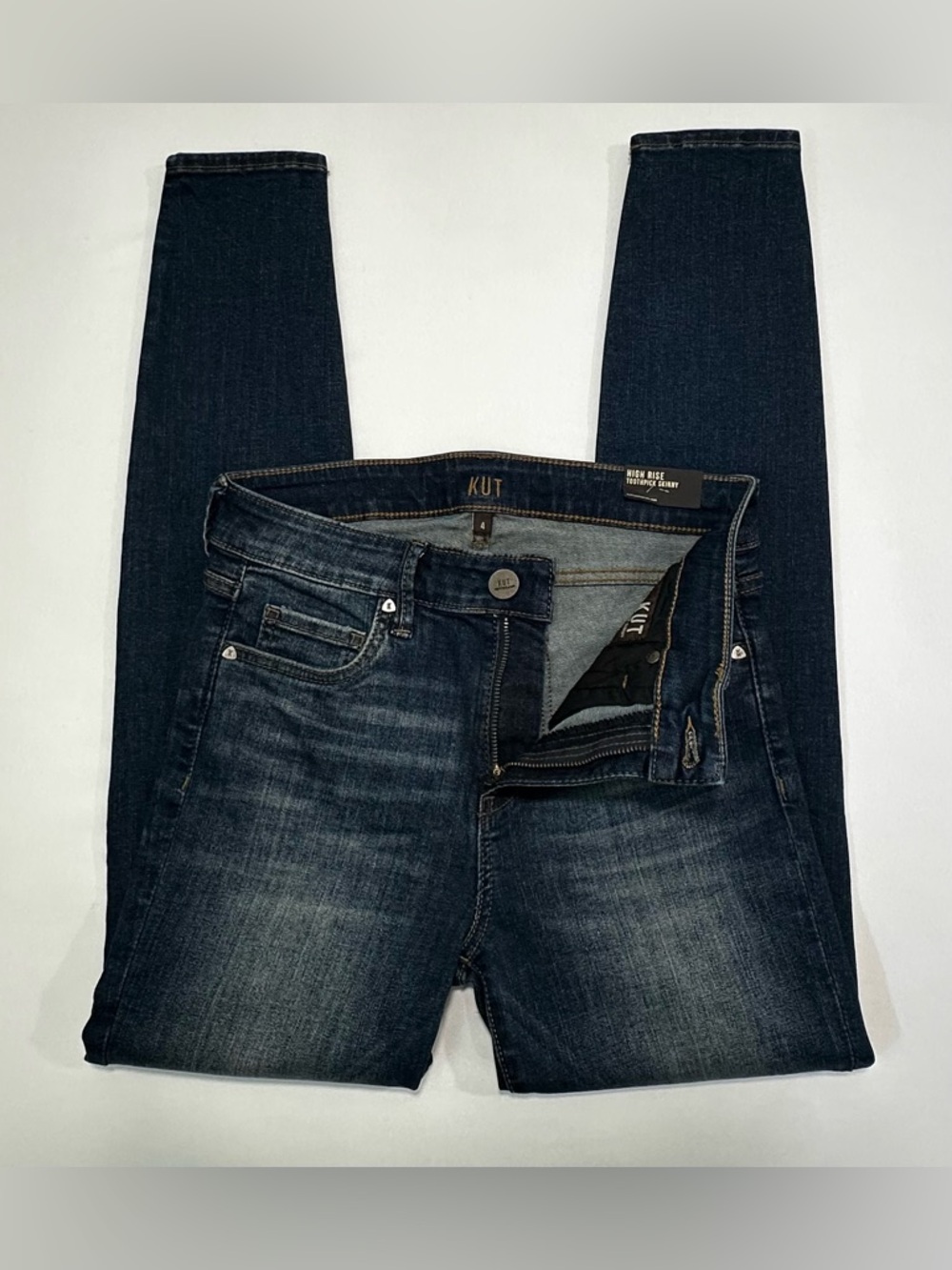 NWT! Kut from the Kloth Bhody Dark Wash Skinny High Rise Jeans. 
Size: 4 - Picture 3 of 9